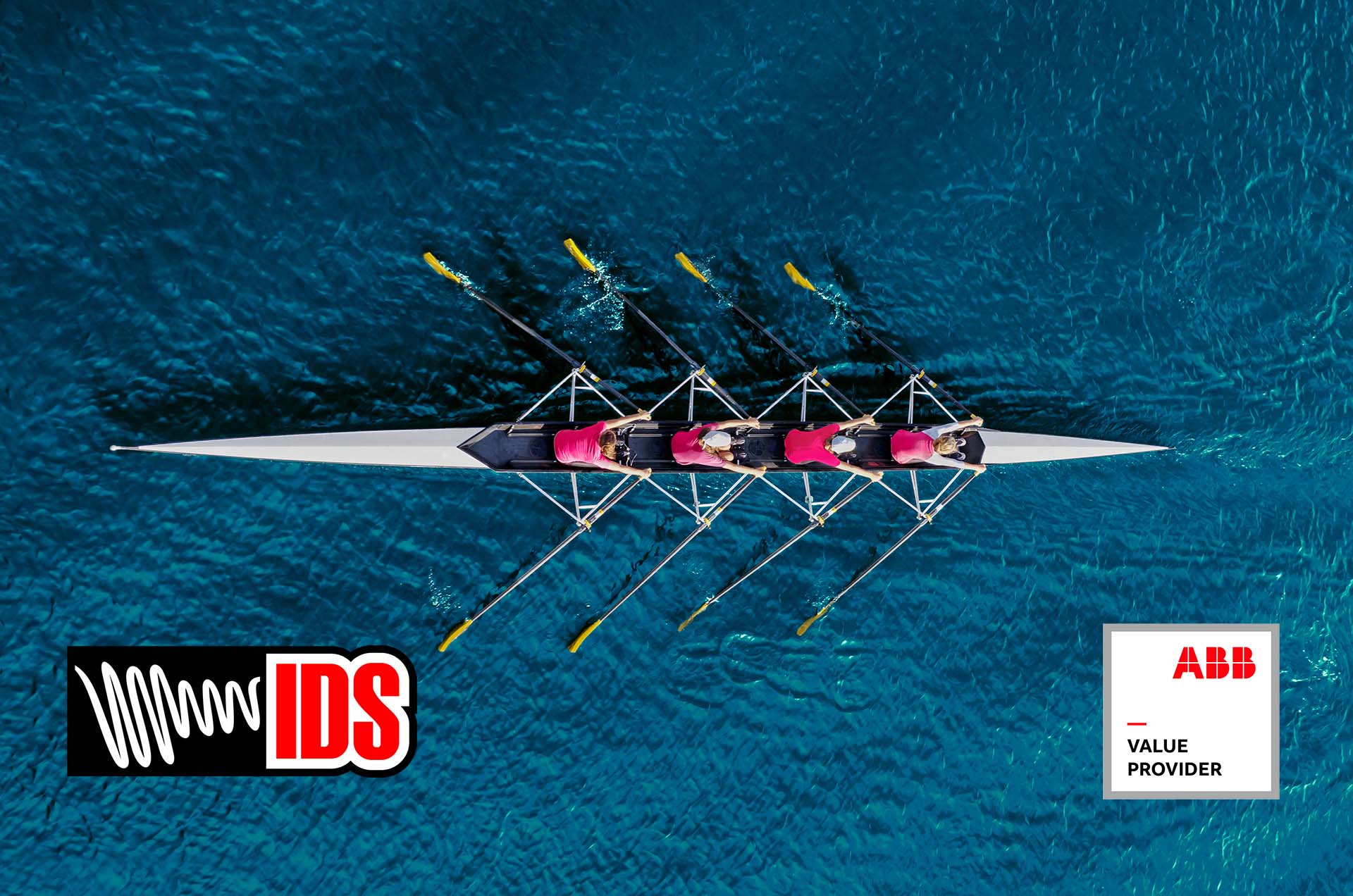 Why Choose an ABB Value Provider - image shows a rowing team working together seamlessly and the ABB and IDS logos